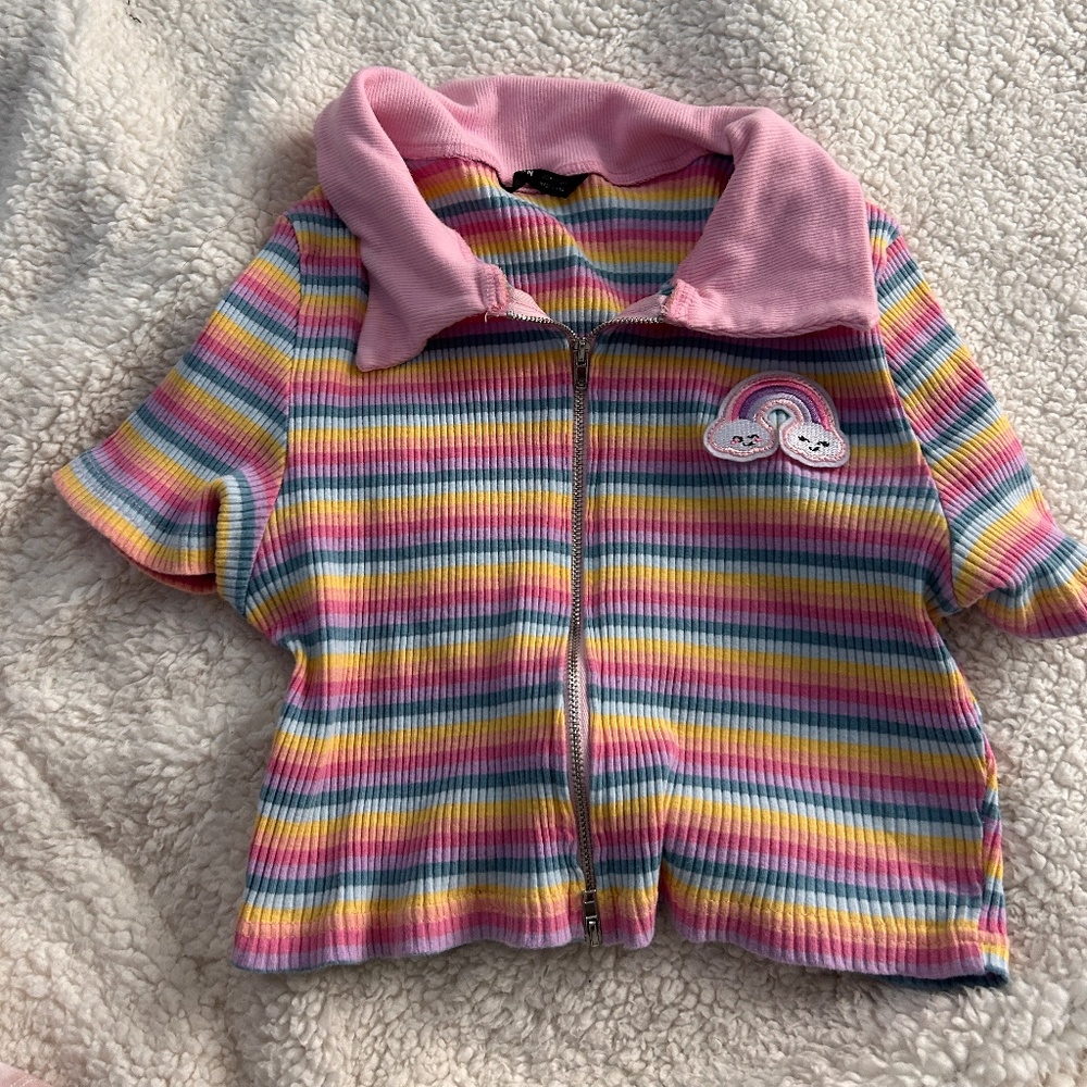 Pastel Rainbow Crop Top